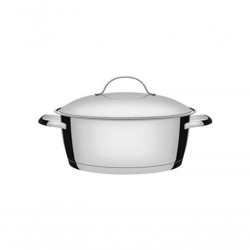 Caçarola Rasa 24cm Tramontina Allegra Aço Inox - 1