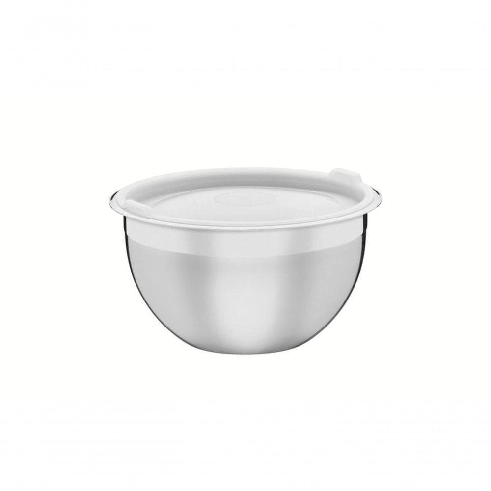 Recipiente Tramontina Cucina Em Inox Com Tampa Plástica Preparar E Servir 16cm 1,6 Litros - 1