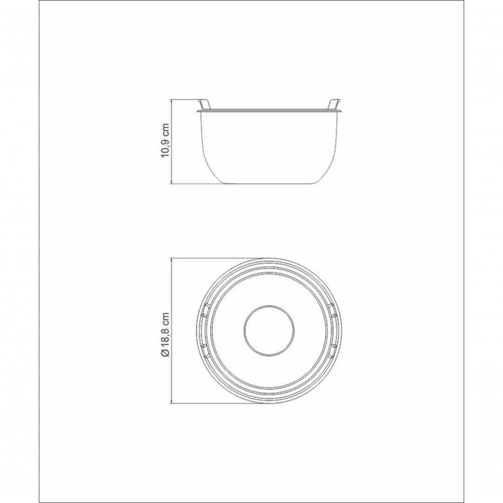 Recipiente Tramontina Cucina Em Inox Com Tampa Plástica Preparar E Servir 16cm 1,6 Litros - 5