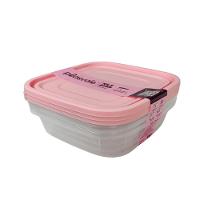 Kit 3 Potes Linha Mais 900ml Rosa - 3