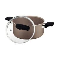 Caçarola Tramontina Milazzo Alumínio 24cm Com Revestimento Antiaderente Starflon Max Amêndoa - 3