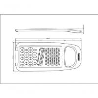 Ralador Tramontina Utilitá Em Aço Inox E Com Base Emborrachada Preto - 2