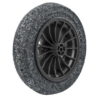 Roda Plástica 8" Para Carrinho De Mão Tramontina Com Pneu Maciço Em Borracha Macia