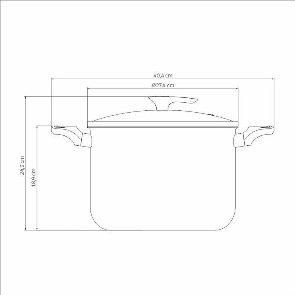 Caldeirão Tramontina Milazzo Alumínio 26cm Com Revestimento Antiaderente Starflon Max Amêndoa - 5