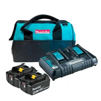 Kit Carregador Dc18rd 2 Baterias Bl1850b E Bolsa Makita 220V