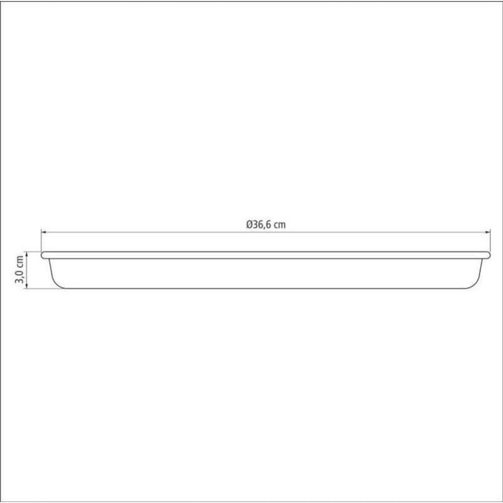 Assadeira Pizza Tramontina Starflon Max 35cm 2,5l Grafite - 3