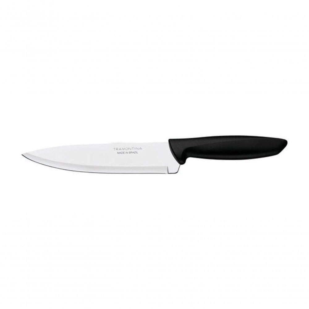 Faca Chef Tramontina Em Aço Inox 7" Preto Plenus - 1