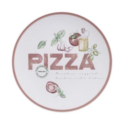 Prato Raso Tramontina Milano 25cm Em Porcelana Decorada