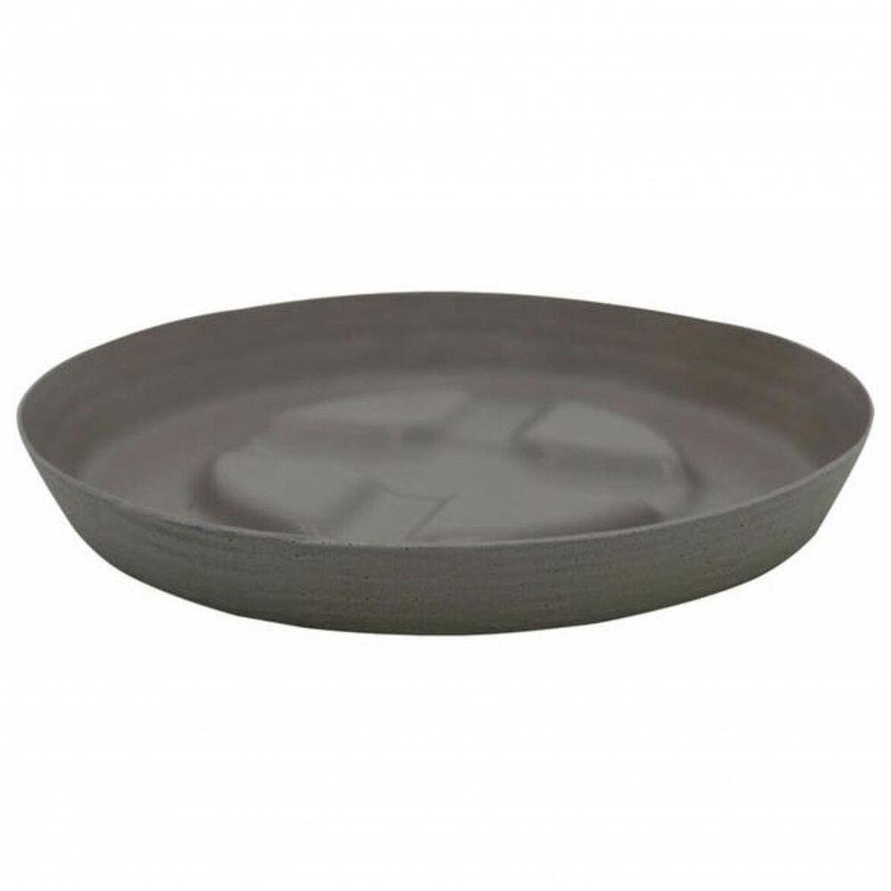 Vaso Tramontina Asteca Em Polietileno Concreto Com Prato 32cm - 3