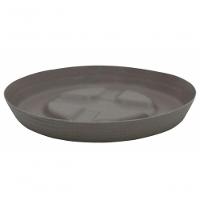 Vaso Tramontina Asteca Em Polietileno Concreto Com Prato 24cm - 3