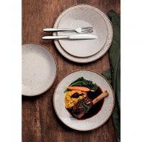 Prato Raso Tramontina Rústico Marrom Em Porcelana 25cm - 2