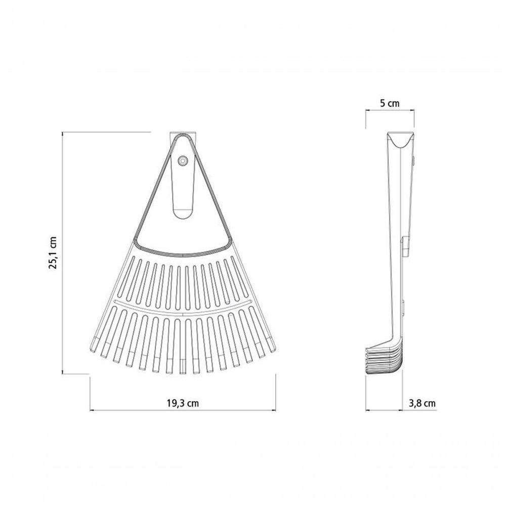 Vassoura Plástica Tramontina Preta Com 15 Dentes Sem Cabo - 3