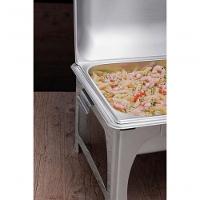 Rechaud Tramontina Retangular Inox Banho Maria Tampa Removível Com Fogareiro Cuba Gn 1-2 8,4 L - 2