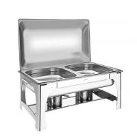 Rechaud Tramontina Retangular Inox Banho Maria Tampa Removível Com Fogareiro Cuba Gn 1-2 8,4 L - 3