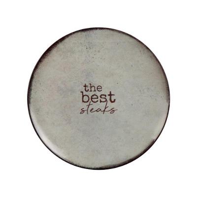 Prato Raso Tramontina Churrasco Rustic Em Porcelana 28cm Estampas Diversas