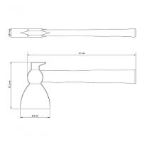 Machadinha Com Unha Tramontina Master 450g Com Cabo De Madeira - 2
