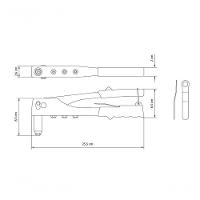 Rebitador Manual Tramontina Master 10" Com Corpo Em Aço E Empunhadura Em Pvc - 2