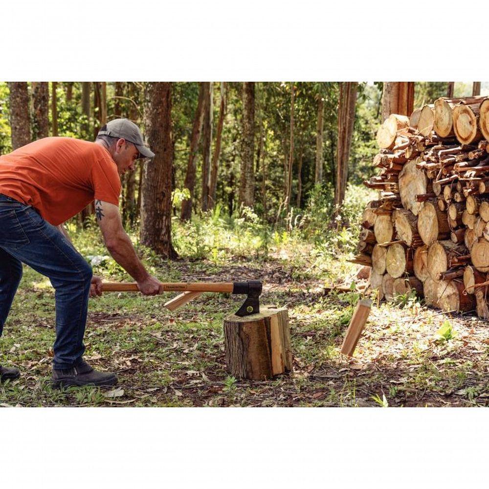 Machado Soldado Tramontina Com Cabeça Redonda Em Aço Com Cabo De Madeira 90cm - 2