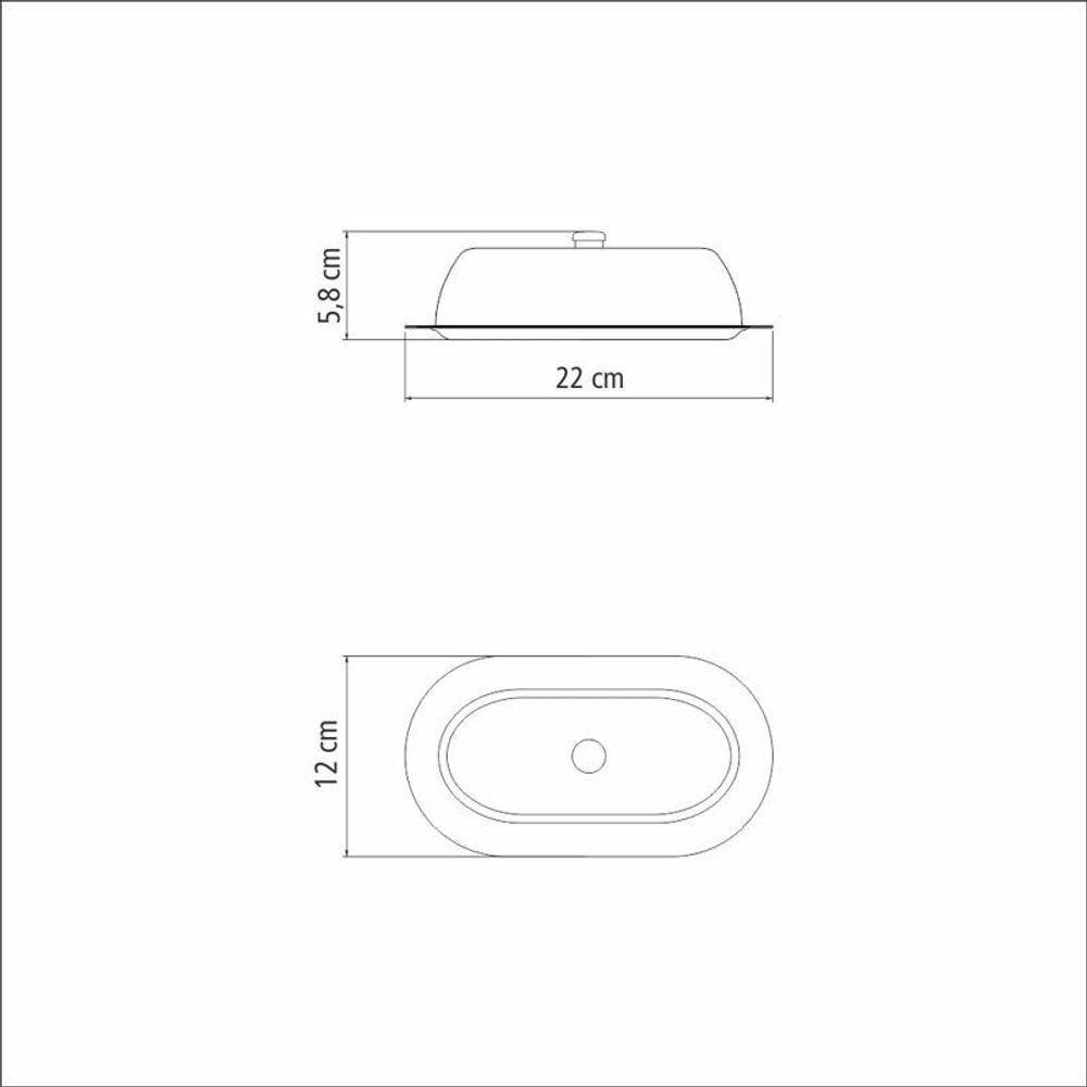 Manteigueira Retangular Tramontina Ciclo Em Aço Inox Com Tampa - 4