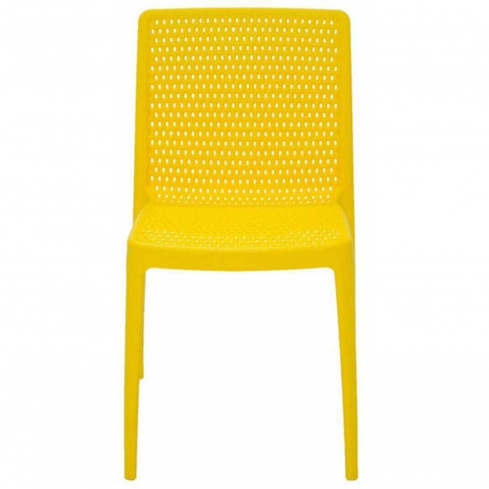 Cadeira Tramontina Isabelle Em Fibra De Vidro Amarelo - 3