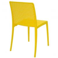 Cadeira Tramontina Isabelle Em Fibra De Vidro Amarelo