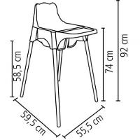 Cadeira Para Refeição Infantil Tramontina Teddy Preta - 2