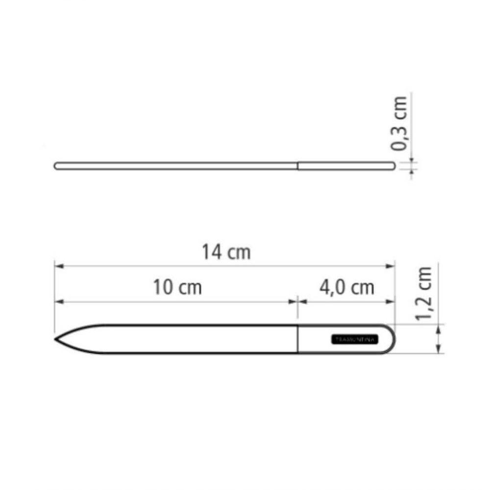 Lixa De Unha Tramontina Em Vidro Com Capa Protetora De Veludo - 4