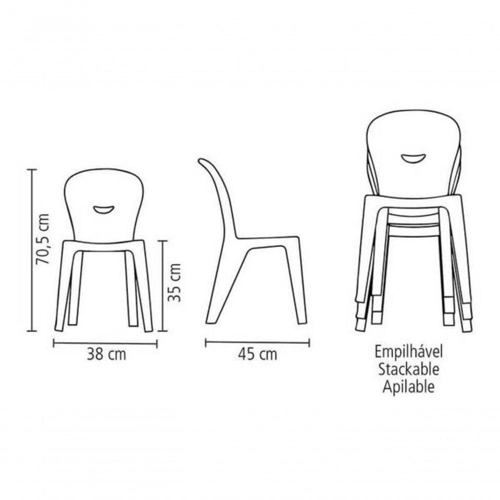 Cadeira Infantil Tramontina Vice Branco - 2