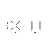 Banqueta De Praia Tramontina Fiji Em Alumínio Com Assento Laranja E Amarelo - 5