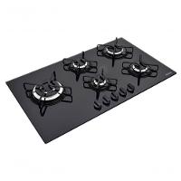Cooktop A Gás Tramontina Penta Side Plus Vidro Temperado Preto - 2
