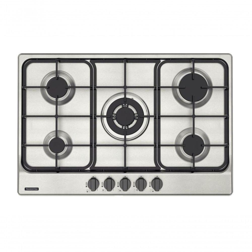 Cooktop A Gás Tramontina Penta Ff 5gx Tri 75 Aço Inox - 1