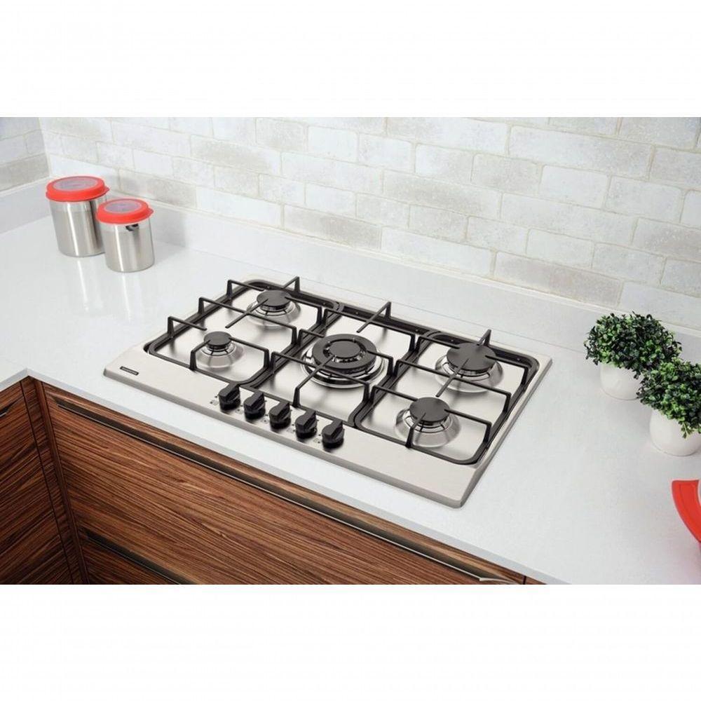 Cooktop A Gás Tramontina Penta Ff 5gx Tri 75 Aço Inox - 2