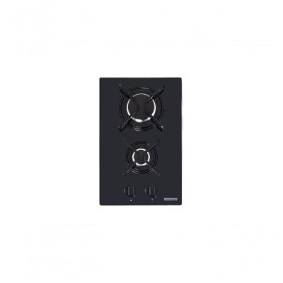 Cooktop A Gás Tramontina Dominó 2gg 30 Vidro Temperado Preto Bi-volt