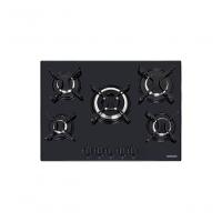 Cooktop A Gás Tramontina Penta B 5gg Tri 70 Em Vidro Temperado Preto - 1