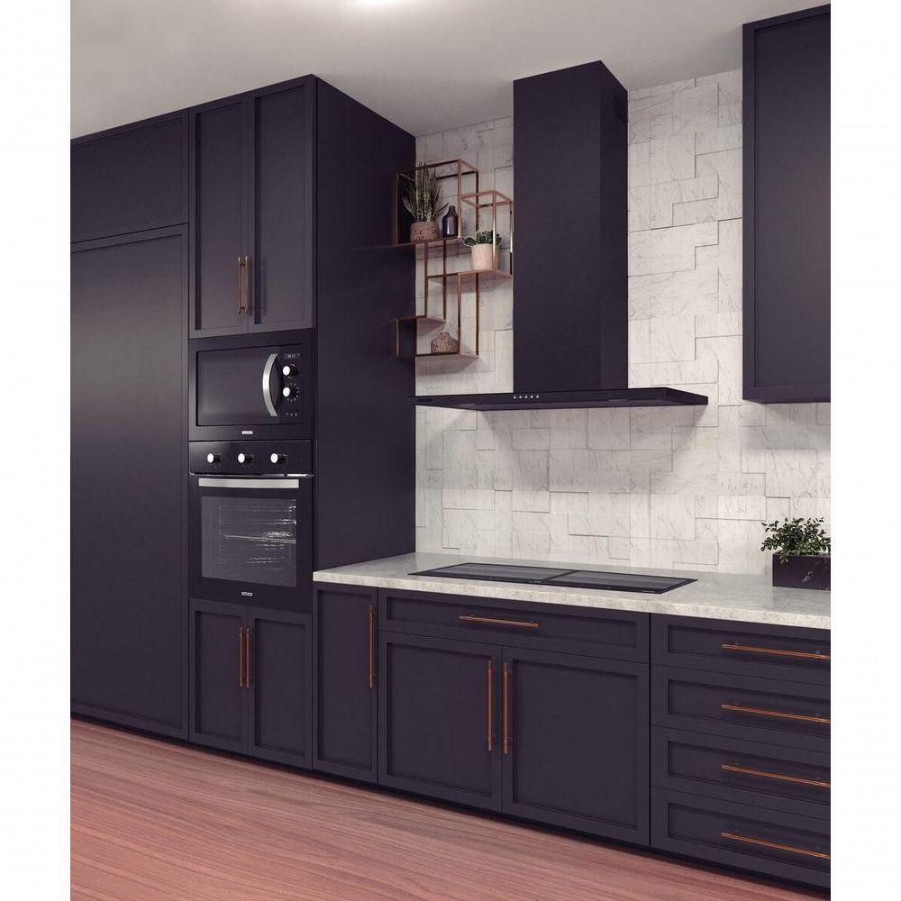 Coifa Tramontina Slim Wall Aço Inox Com Acabamento Black Steel 90cm 220 V - 2