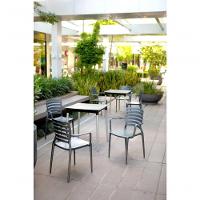 Cadeira Tramontina Sofia Com Encosto Horizontal E Braços Grafite - 2