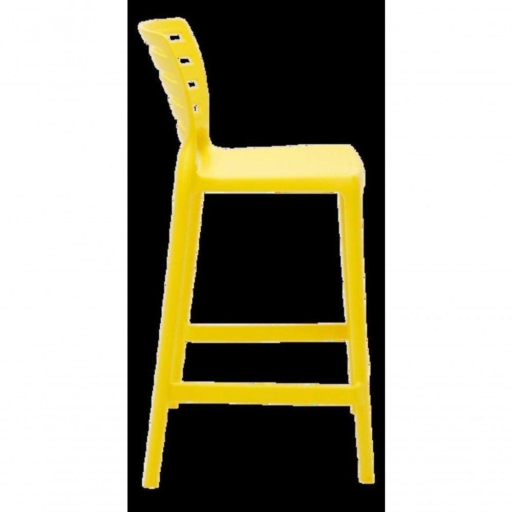 Cadeira Tramontina Sofia Alta Residência Em Fibra De Vidro Amarelo - 3