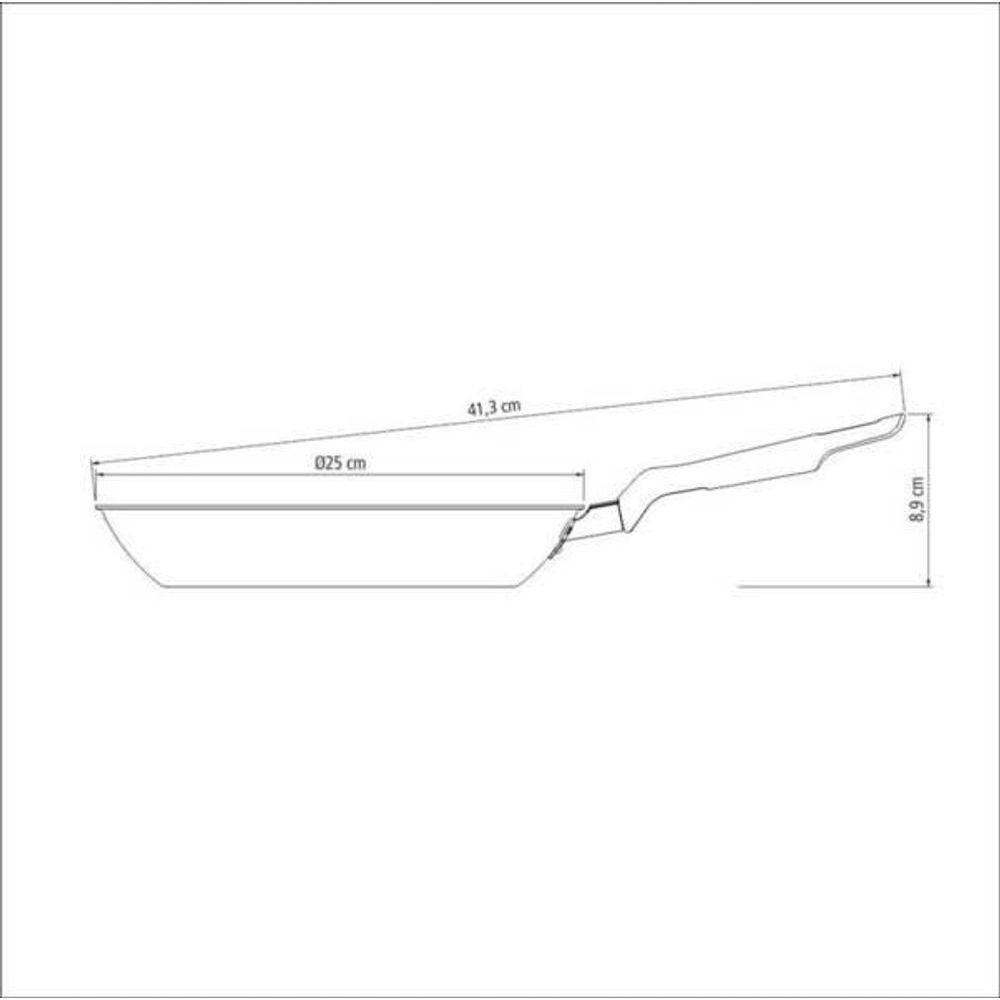 Frigideira Tramontina Loreto 24cm Antiaderente Com Cabo Grafite - 2