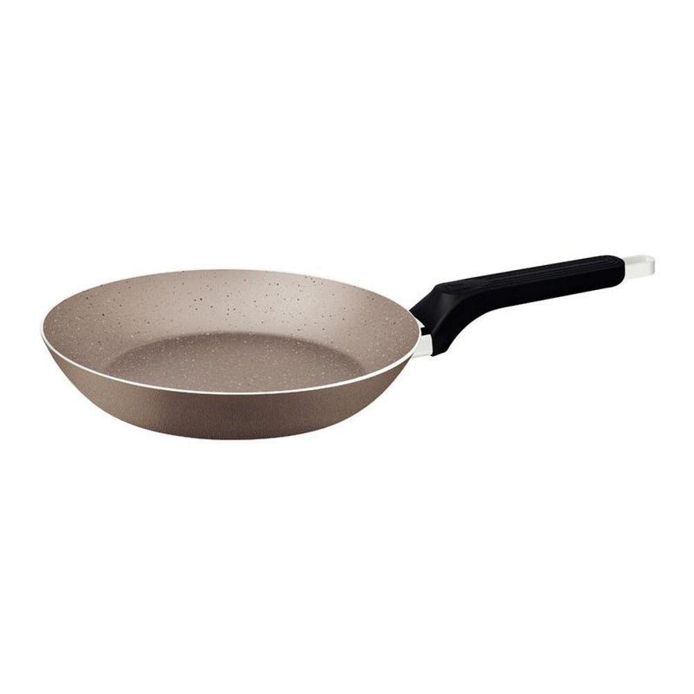 Frigideira Tramontina Milazzo Alumínio 24cm Com Revestimento Antiaderente Starflon Max Amêndoa - 1