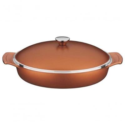 Frigideira Tramontina Lyon Em Alumínio Com Revestimento Starflon Dourado 32cm