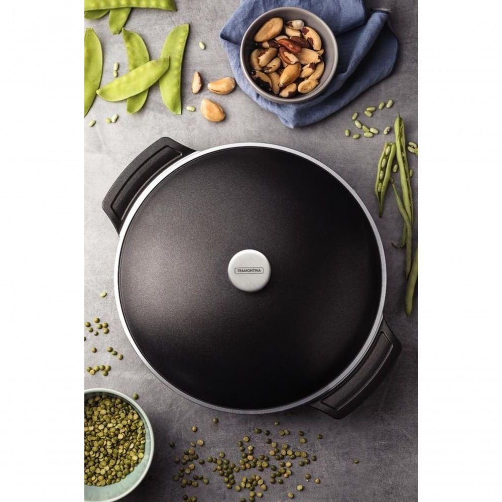 Frigideira Tramontina Lyon Em Alumínio Com Revestimento Starflon Preto 32cm - 2