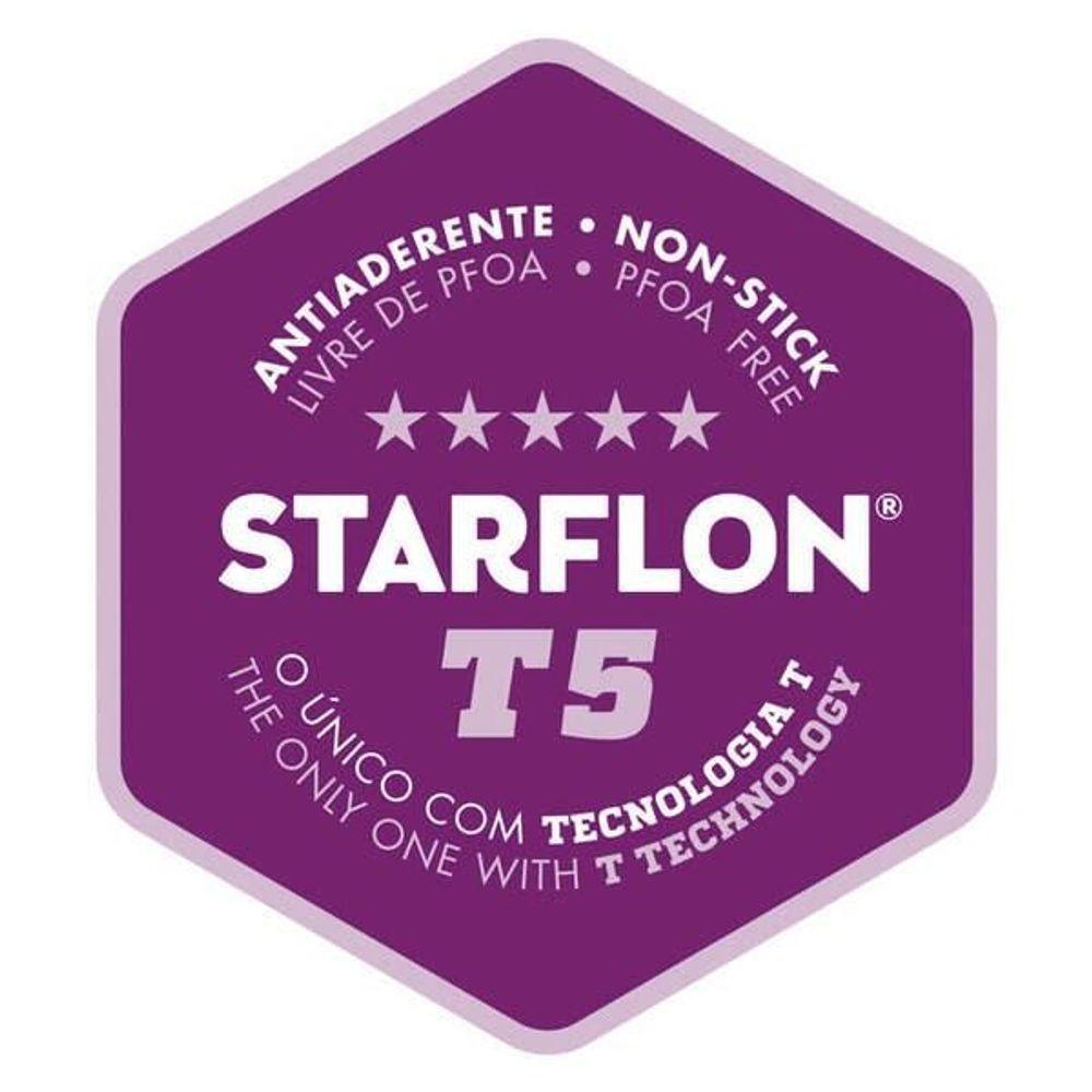 Frigideira Tramontina Lyon Em Alumínio Com Revestimento Starflon Preto 32cm - 5