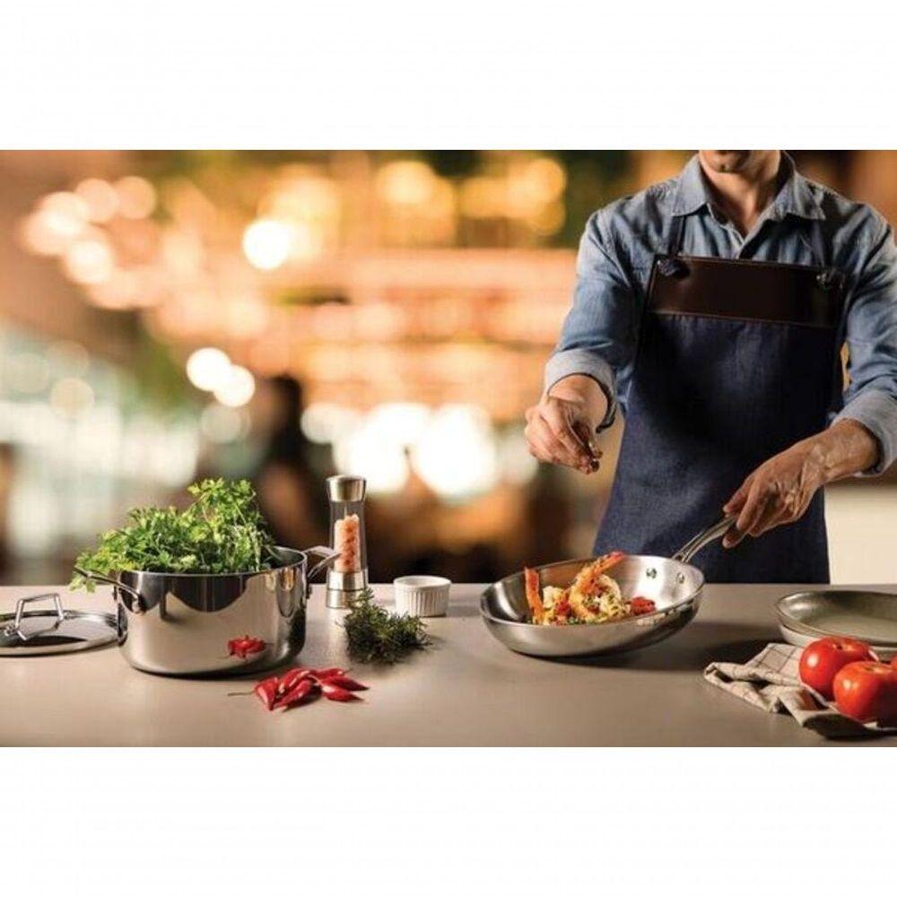 Frigideira Tramontina Grano 20cm Em Aço Inox Com Corpo Triplo - 2