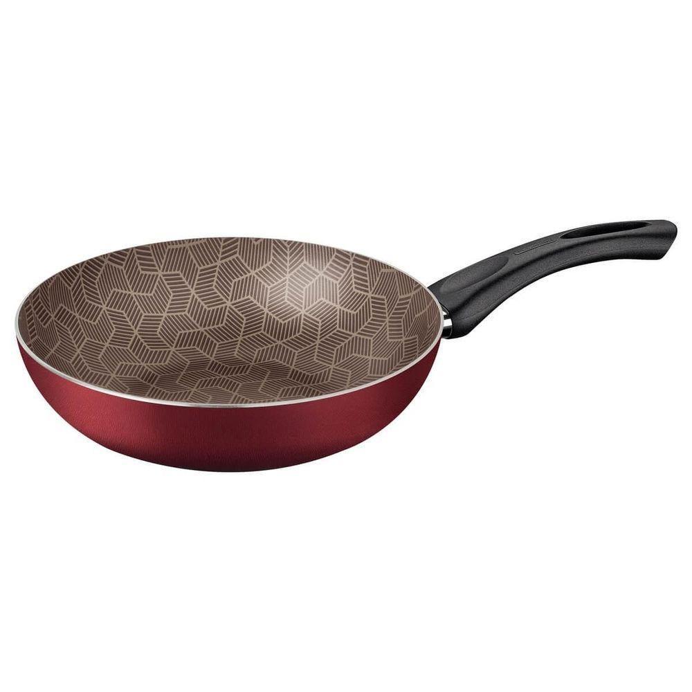 Frigideira Funda Tramontina Paris 28cm Em Alumínio Com Revestimento Antiaderente Vermelha - 1