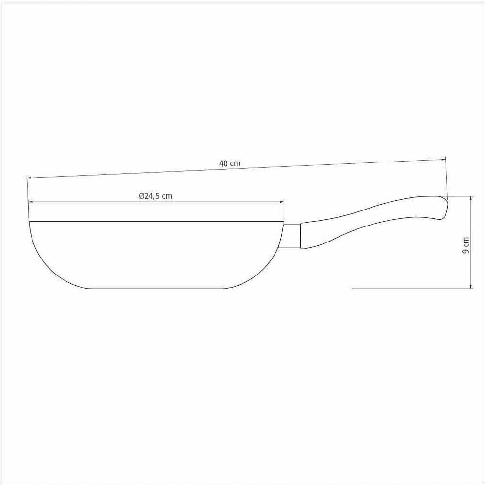 Frigideira Funda Tramontina Paris 24cm Em Alumínio Com Revestimento Antiaderente Chumbo - 4