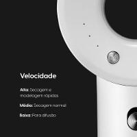 Secador De Cabelo Super Ionic 1.800W Branco Motor BLDC 3 Temperaturas Jato Frio Com Difusor 220V - 6