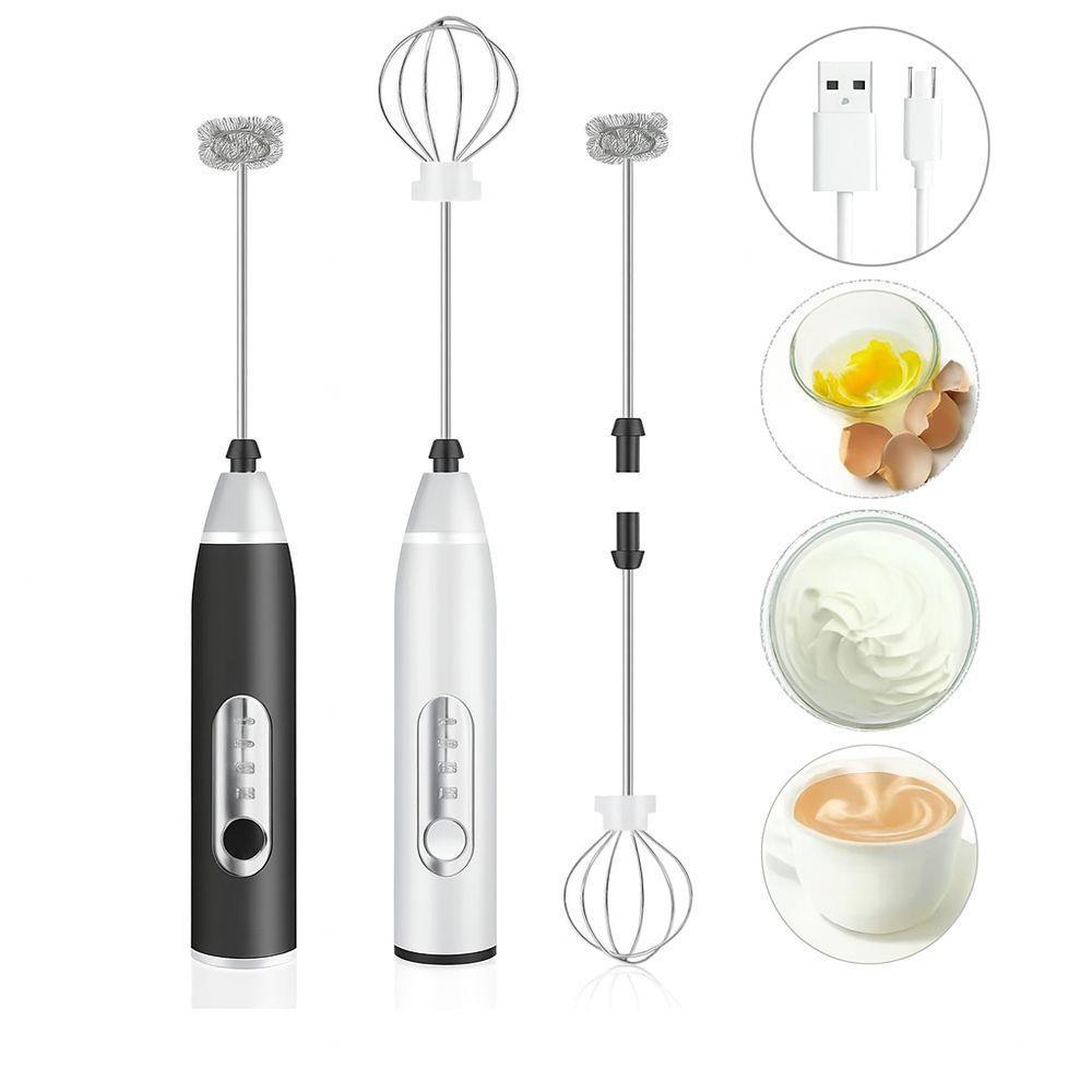 Mini Mixer Elétrico Recarregável Multiuso Para Bebidas E Ovo - 3