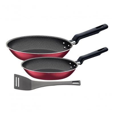 Jogo De Frigideiras Tramontina Loreto 3 Peças Inox