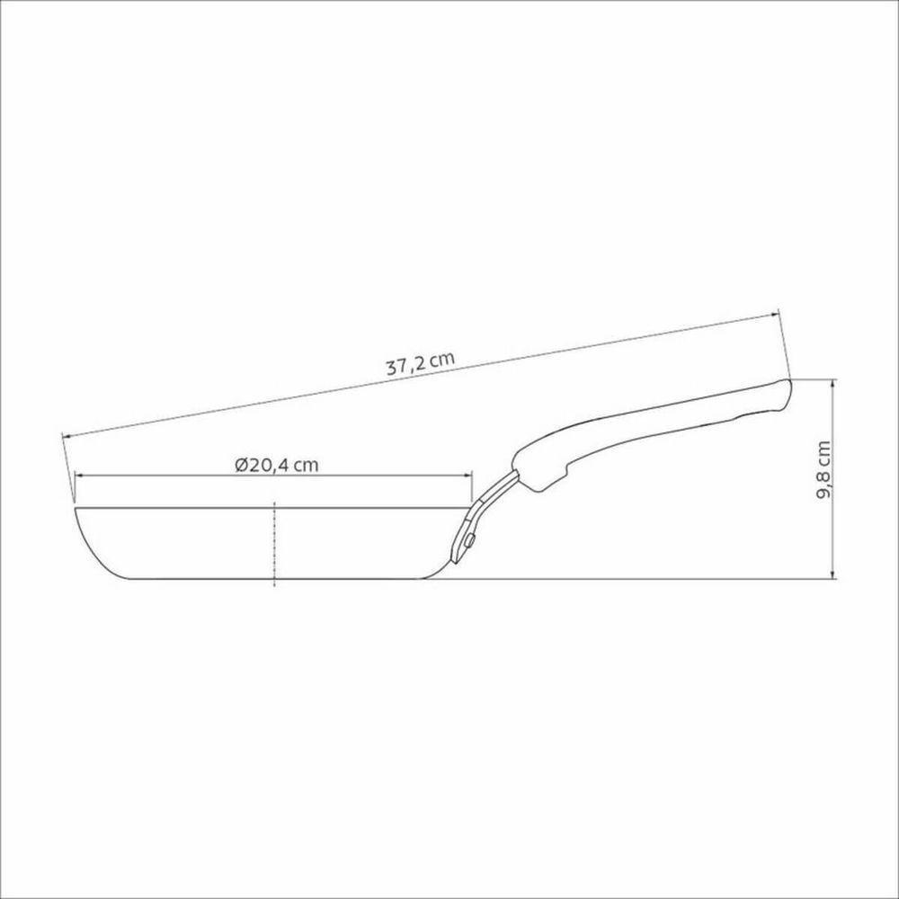 Frigideira Tramontina Tunis Em Alumínio Com Revestimento Externo Azul Mediterrâneo 20cm - 2