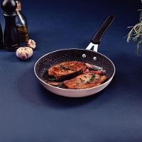 Frigideira Tramontina Tunis Em Alumínio Com Revestimento Externo Rosa Trufado 24cm - 2